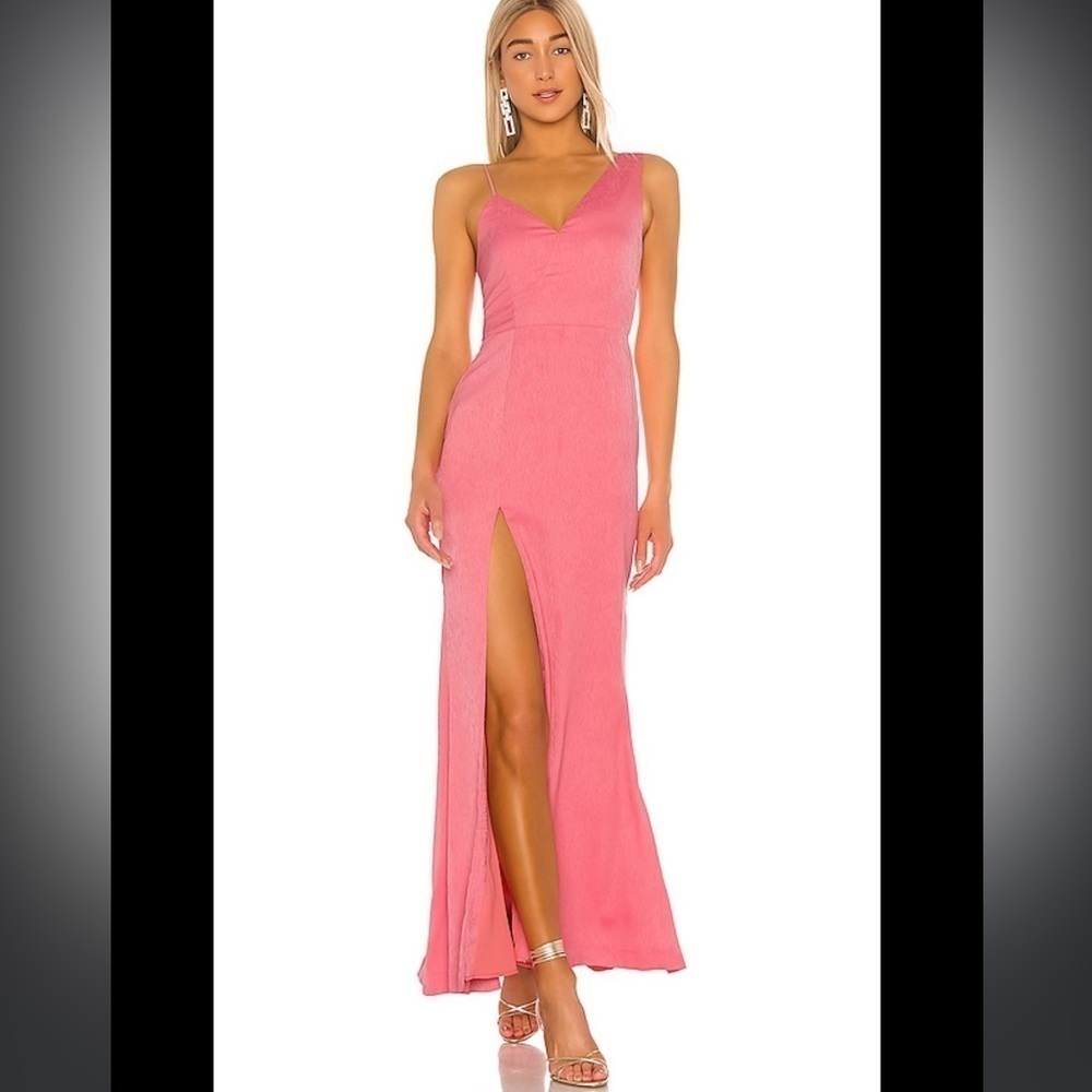 Nbd One Shoulder Pink / Light Coral Formal Gown Long Dress Sz Xs